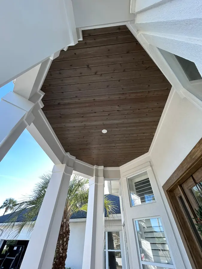 Porch ceiling installed by Endless Siding in Florida