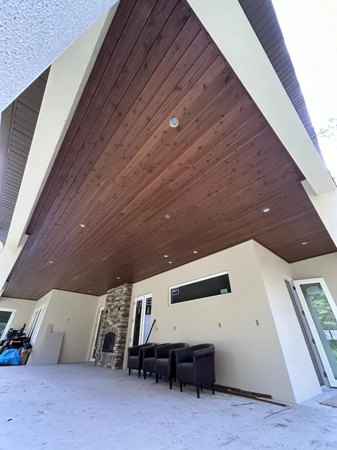 Porch ceiling installed by Endless Siding in Florida